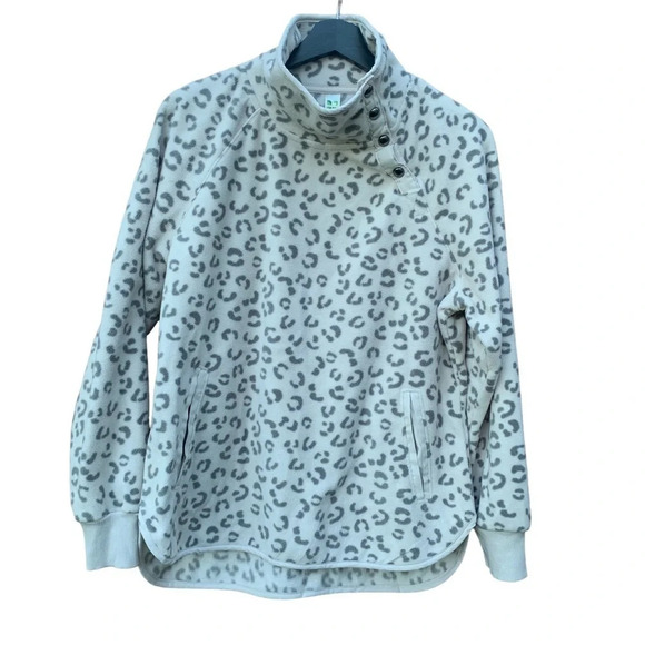 Greentea women's size medium fleece high neck sweater - Picture 1 of 4